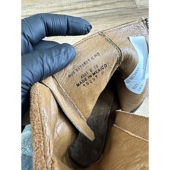 FRYE Veronica Belted Short Boots 6.5B Brown Suede Patina # 70581 LN - Picture 8 of 11